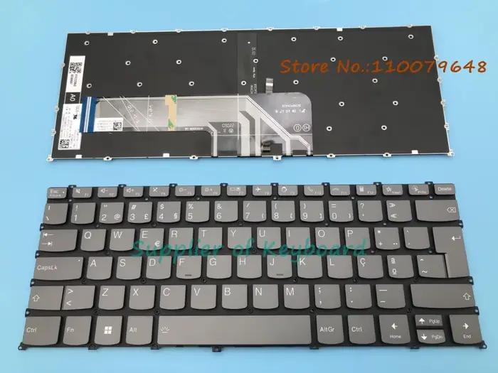 Clavier anglais/russe/français/espagnol latin/royaume-uni/portugais pour Lenovo Yoga Slim 7-14ARE05 7-14ITL5 7-14IIL05 7-14ITL05 rétro-éclairé