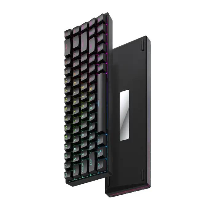 Raven68 Esports clavier à axe magnétique filaire monomode PBT Transparent Keycap 8K retour réglable Key68 clé jeu mécanique