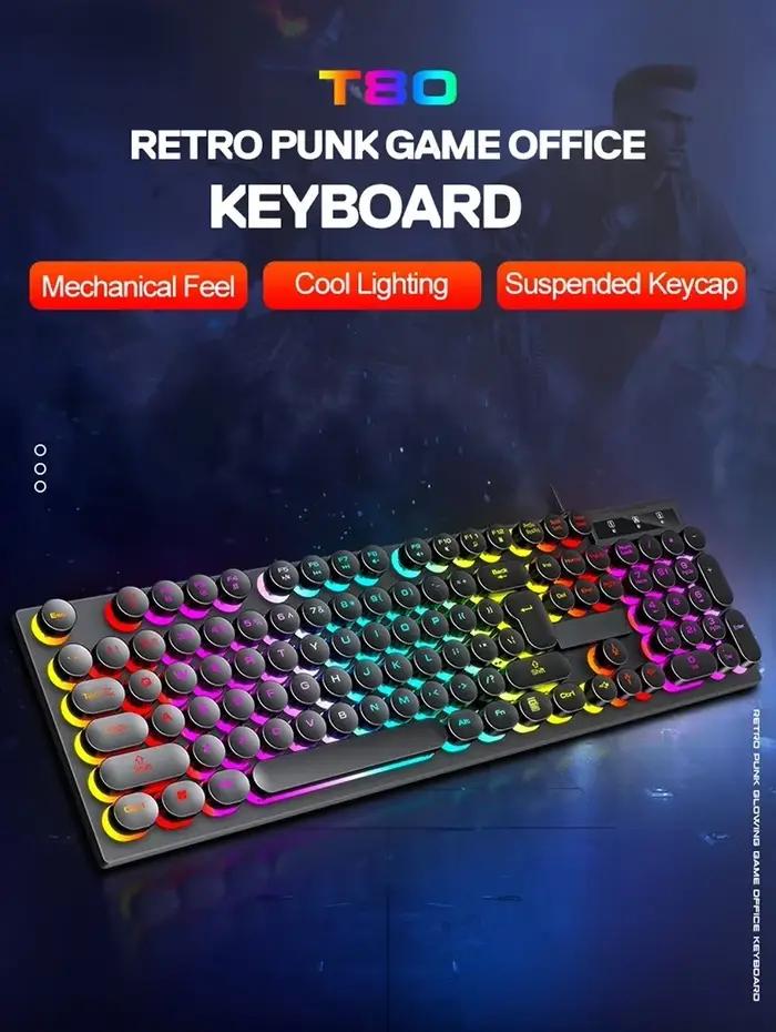 Clavier mécanique de jeu rvb