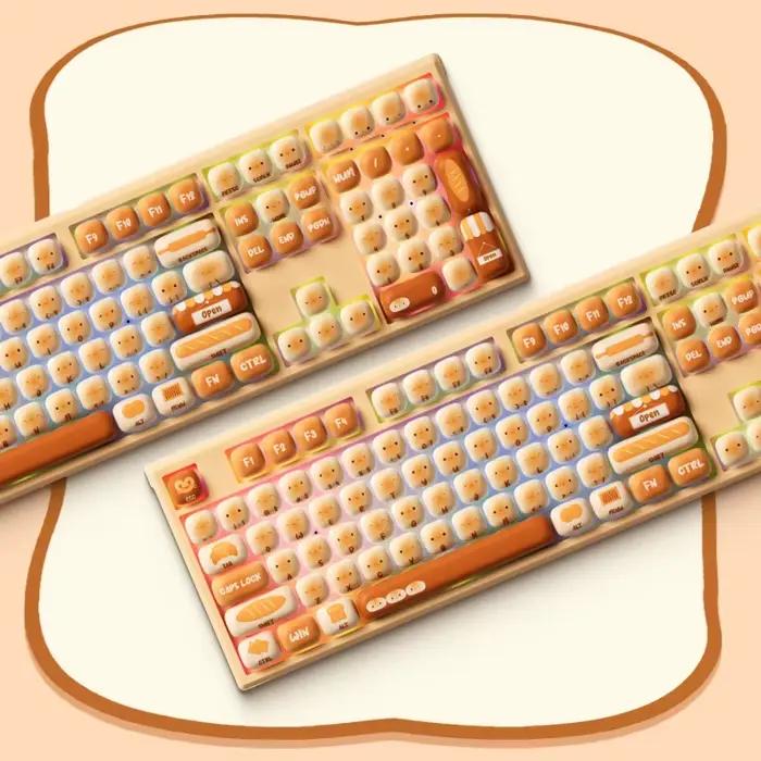 Akko MonsGeek MG108B Bun Wonderland clavier mécanique sans fil profil MOG RGB 108 touches pleine taille échange à chaud USB / 2.4G / BT 5.0