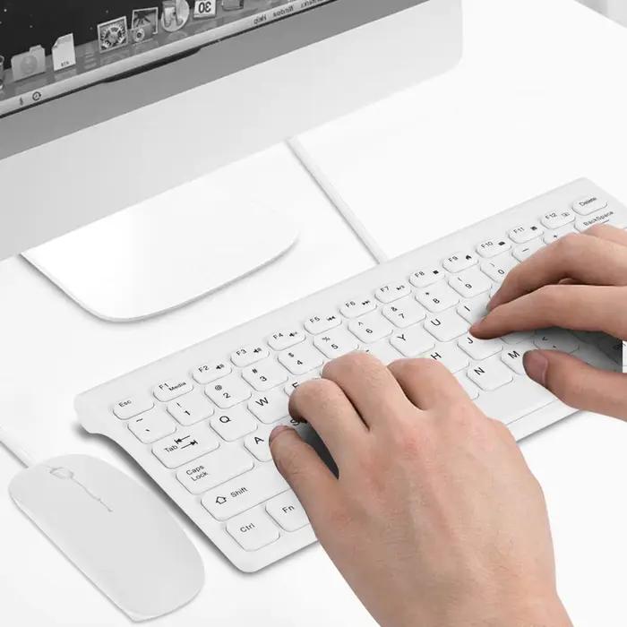 Ensemble clavier filaire USB ultra-fin et souris optique pour PC portable