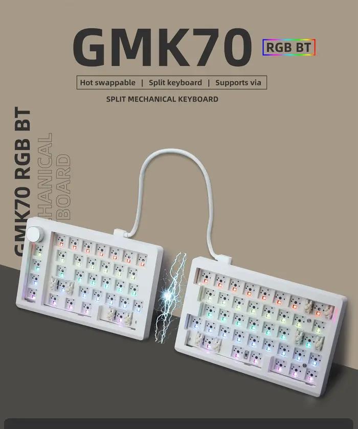 Kit de clavier mécanique de jeu personnalisé de type fendu GMK70