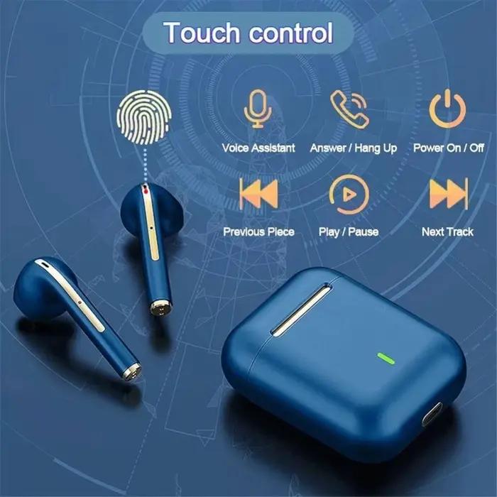 Écouteurs sans fil J18 TWS, casque Bluetooth 5.3, longue durée de lecture, appel vocal suppression du bruit, pour les jeux, les affaires et le sport occasions spéciales