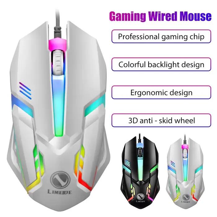 Limei S1 E sport LED lumineux rétro-éclairé filaire souris USB