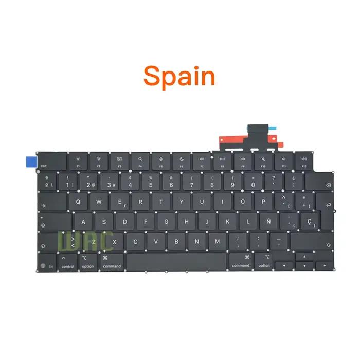 Nouveau clavier M4 A3240 A3241 pour MacBook Air 13" 15" US UK Anglais Français Russe Espagnol Italien Portugais Disposition UE Année 2025