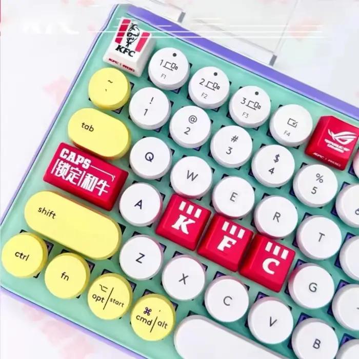 Kfc Keycap clavier mécanique Rog Collaboration bricolage modèle Anime dessin
