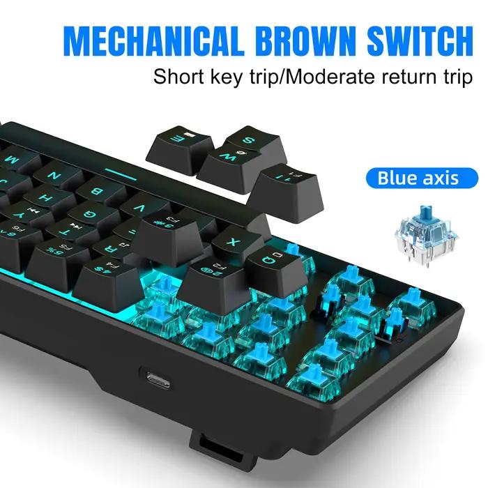 Clavier mécanique rétroéclairé à 68 touches