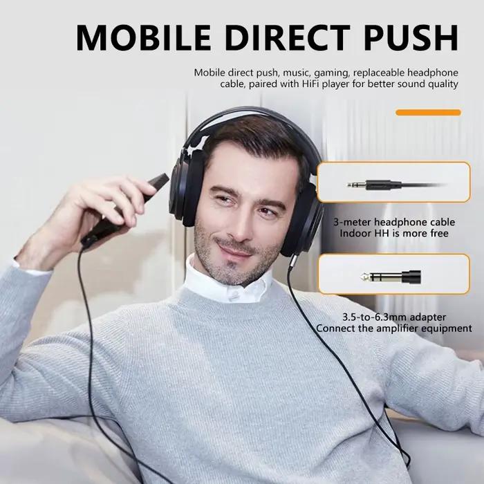 Casque Filaire Philips SHP9660 Noir Mat Design Ergonomique Oreillettes Respirantes Microphone Intégré Compatible avec Tous les Appareils Électroniques Occasions Spéciales