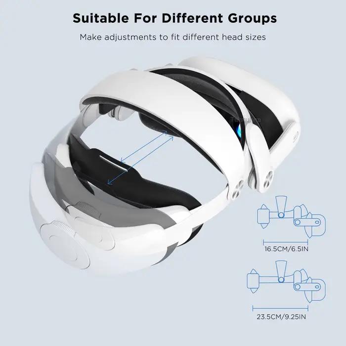 Sangle de tête pour casque VR sangle Halo réglable amélioration confort pour Meta Quest 3 3S casques réalité virtuelle gamer joueur occasions spéciales