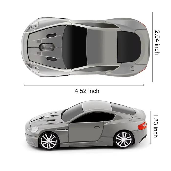 Super voiture souris sans fil 2.4G belle forme Design créatif Plug And Play léger pièces PC portables garçon jouet Mause