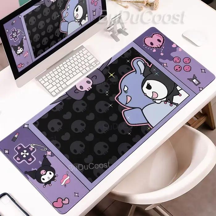 Tapis de souris rose et violet