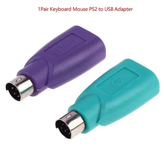Adaptateur convertisseur de clavier et souris PS2 PS/2 vers USB de haute qualité