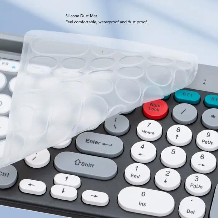 【Nouveau】 ensemble clavier et souris sans fil Rechargeable rétro 2.4G sans fil Bluetooth