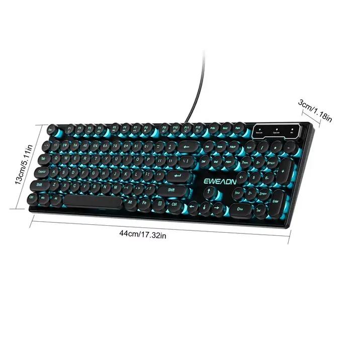Clavier mécanique rétro rond Punk