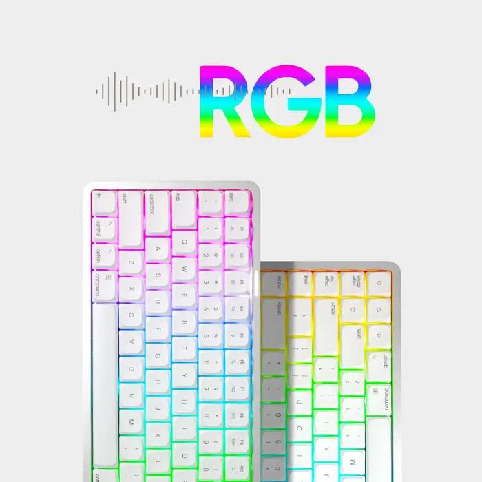 Personnalisé à chaud RGB Tri-mode mécanique clavier joint aluminium CNC Akko Air 01 Profil bas