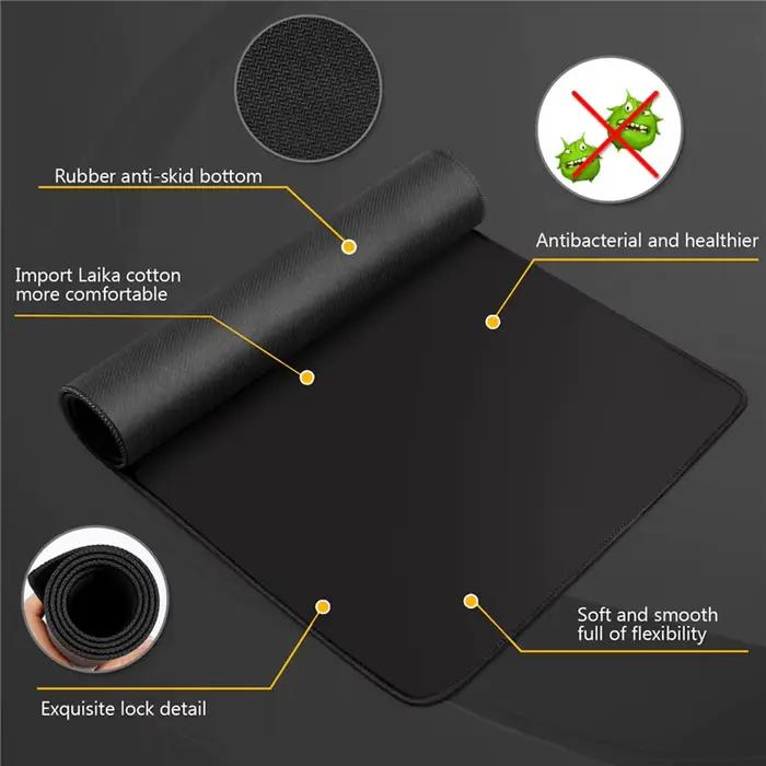 Tapis de souris noir longue vitesse