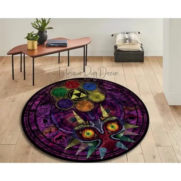 Tapis rond avec symbole de Zelda