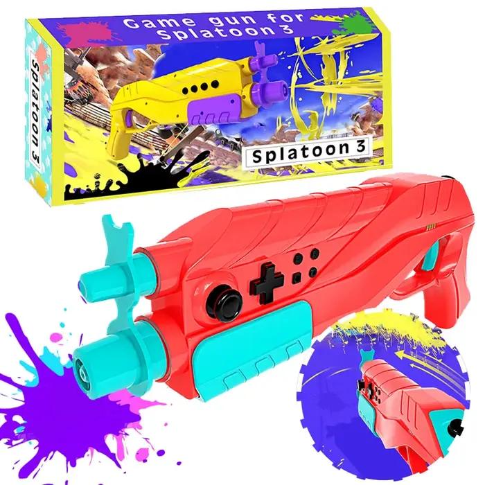 Pour Nintendo Switch Splatoon 3 pistolet de tir contrôleur Bluetooth avec moteur de Vibration Joy Con poignée accessoires de jeu