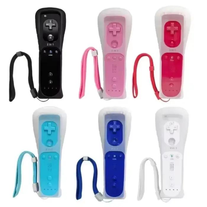 1 pièces télécommande Motion Plus en option pour manette de jeu à distance Wii pour contrôle de jeux Nintendo Wii avec coque en silicone