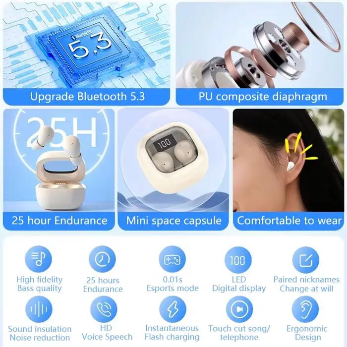 SK – petits écouteurs sans fil Bluetooth