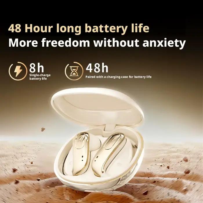 Casque audio sans fil Bluetooth. Design unique. Ajustement confortable. Longue autonomie de la batterie. Compatible avec divers appareils.