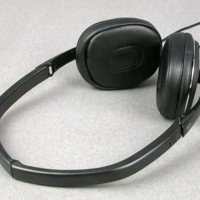 Coussinets d'oreille en cuir pour casque Sony MDR-NC40