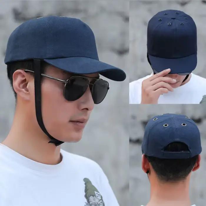 Chapeau de protection de sécurité avec logo personnalisé, casquette de protection de la tête, casques de sécurité au travail, coque intérieure en plastique, chapeaux de baseball, nouveau