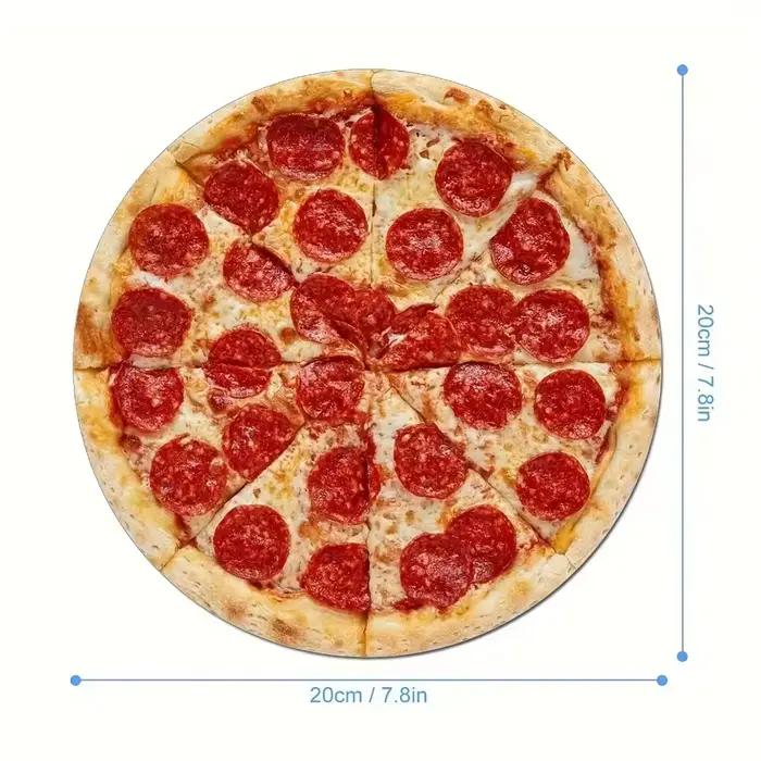 Tapis de souris rond à motif de Pizza créatif