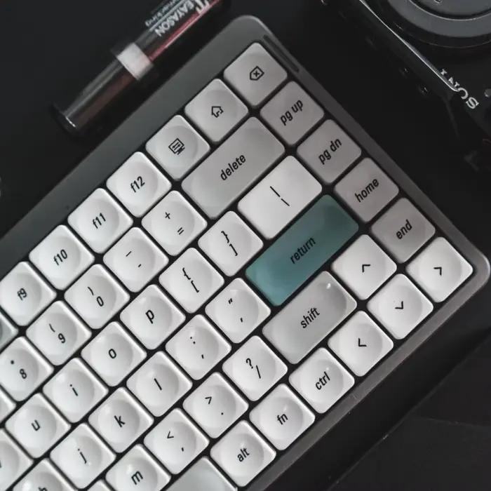 Déjà Vu thème profil bas Keycap PBT personnalisé Simple rétro gris clavier capuchon Original bureau jeu