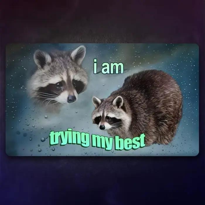 Life is Soup I am fourchette Tapis de jeu parodie MTG TCG 24" x 14" pouces (600 x 350 mm)