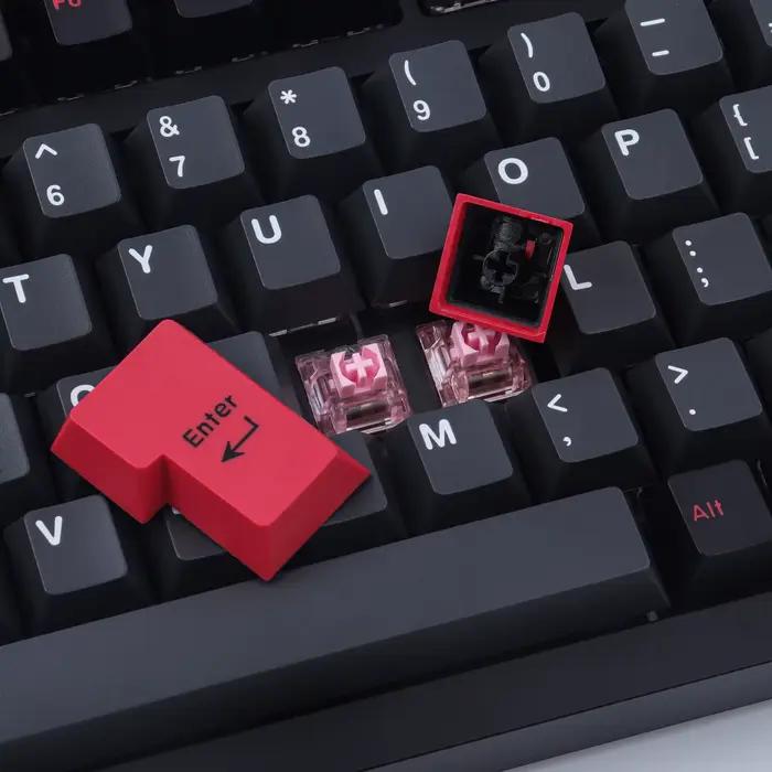 163 touches Double Shot GMK Evil Dolch Keycaps profil Cherry ABS clavier mécanique Keycap pour MX Switch ISO entrée 61/87/104/980