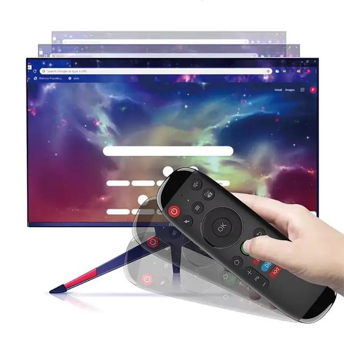 M6 Smart Flying Air Mouse clavier sans fil souris Mini télécommande vocale avec rétro-éclairage pour Android ordinateur