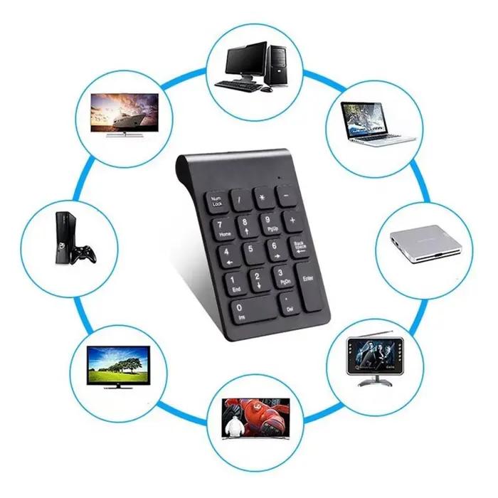 2.4G Portable sans fil USB 18 touches pavé numérique clavier
