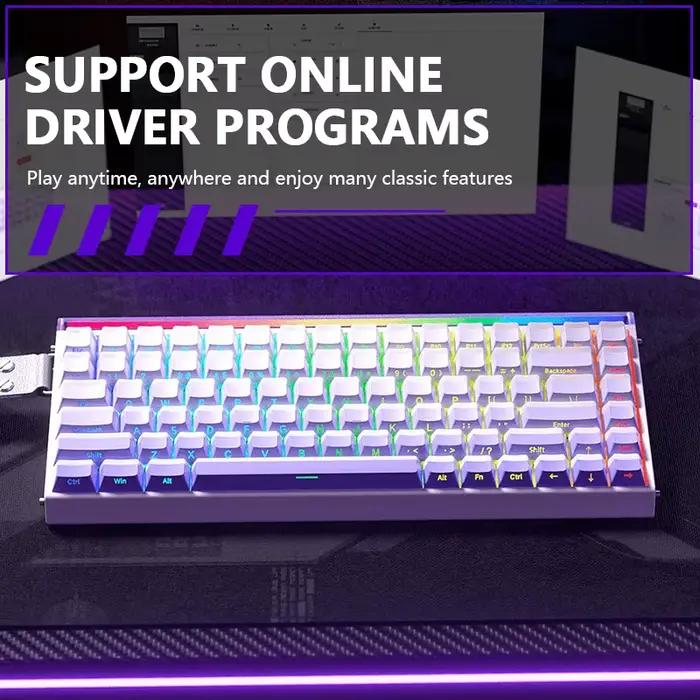 Clavier mécanique filaire AULA HERO 84 HE avec éclairage RGB