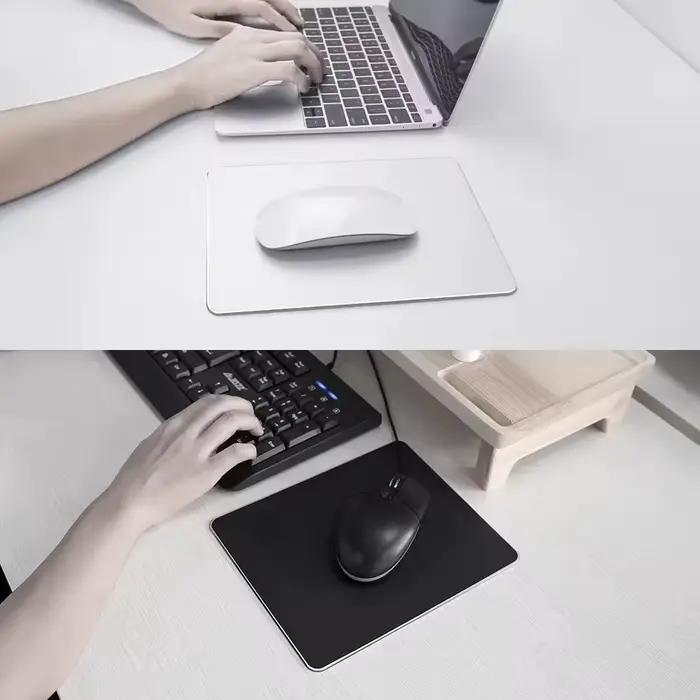 Tapis de souris en métal aluminium