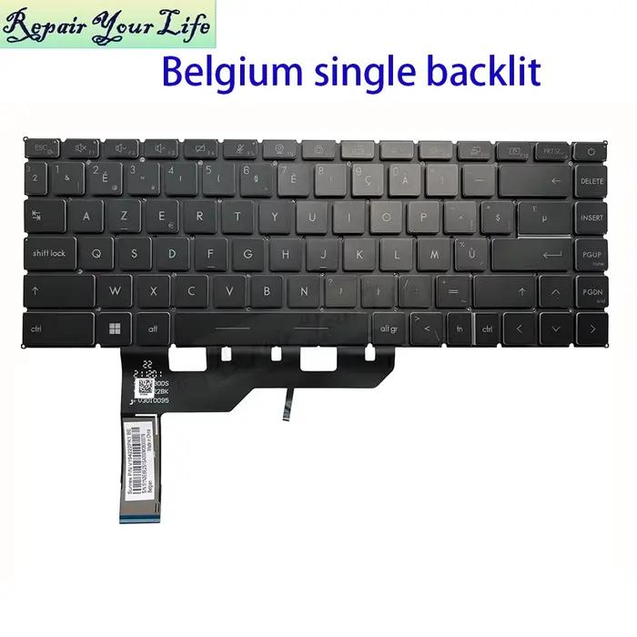 Clavier rétroéclairé belge AZERTY français britannique
