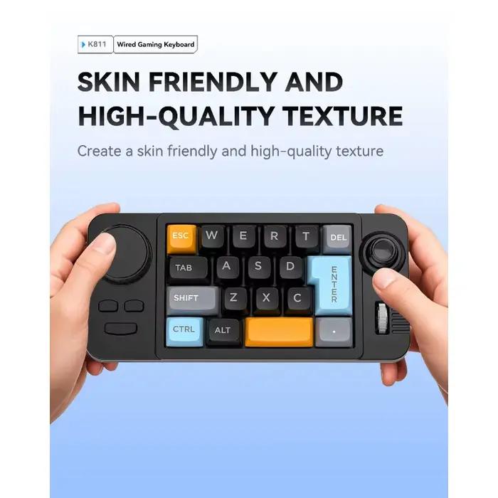 Clavier mécanique filaire programmable avec molette de réglage du volume