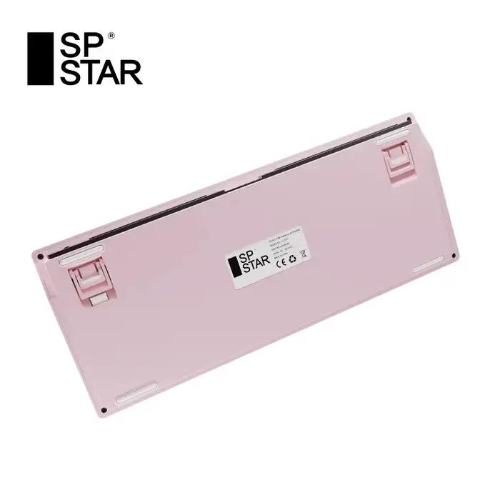 Clavier mécanique Sp Star D82 Pro 3 modes sans fil Bluetooth écran RGB personnalisable interrupteurs bleu marron vert occasions spéciales gaming pc