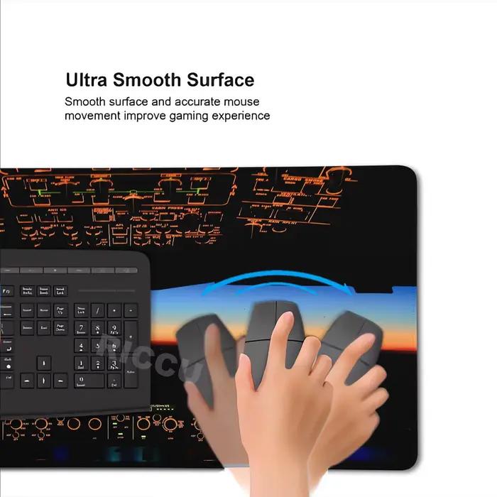 Tapis de souris XXL pour tableau de bord d'avion
