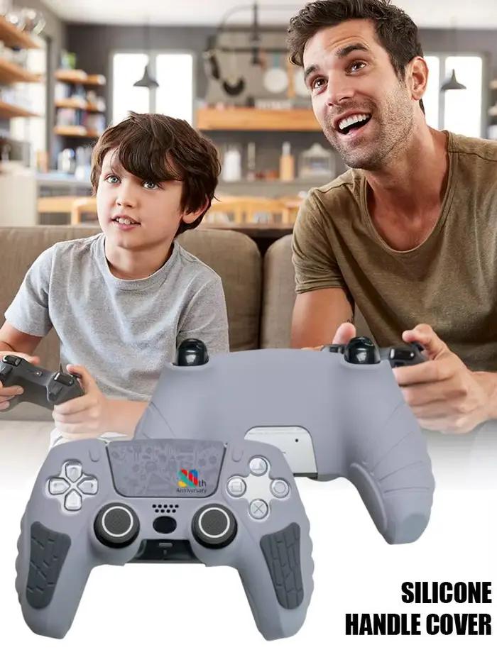Coque en silicone pour manette PS5 édition limitée 30e anniversaire avec autocollant tactile