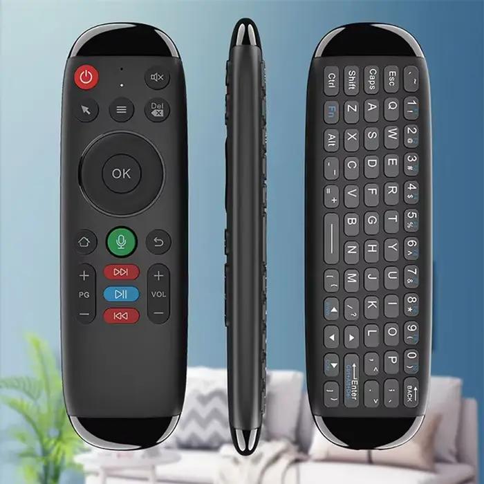 M6 Smart Flying Air Mouse clavier sans fil souris Mini télécommande vocale avec rétro-éclairage pour Android ordinateur