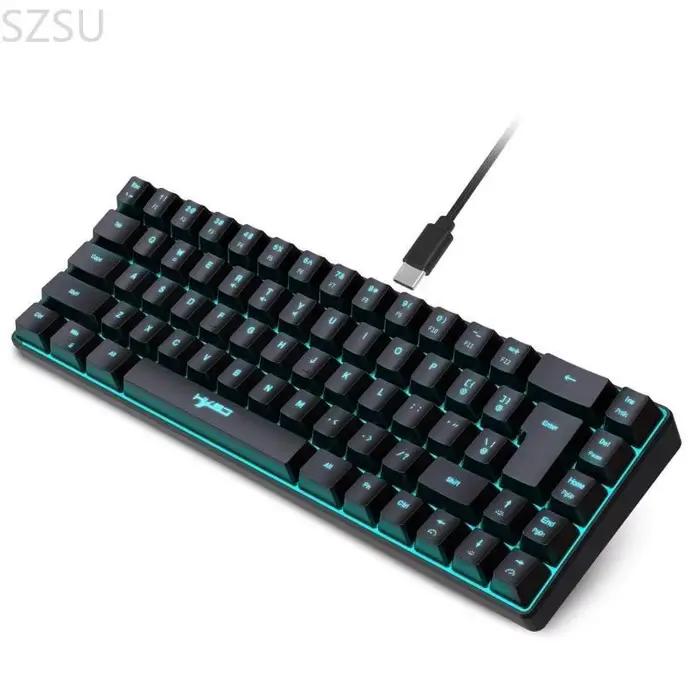 SZSU Pack 1 clavier jeu V200 Mini RGB 60% avec fonctionnalité multimédia