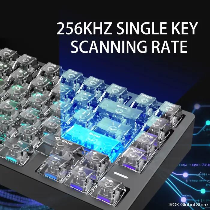 Clavier mécanique de jeu magnétique IROKCA ROTMAS Mars75 Pro Mars75