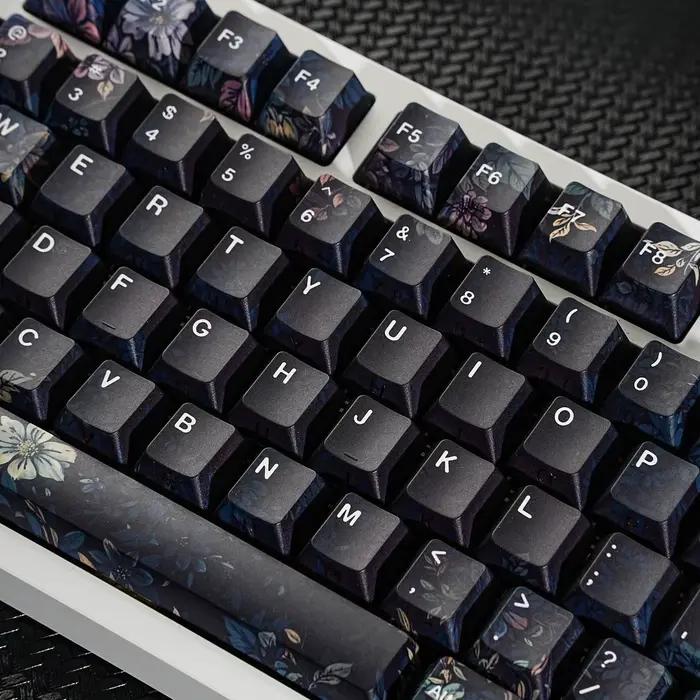Clavier mécanique, touches de clavier en forme de fleur
