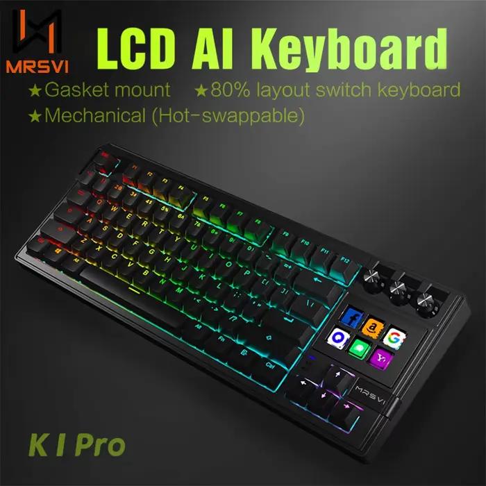 MRSVI K1 PRO visuel LCD AI clavier 80%