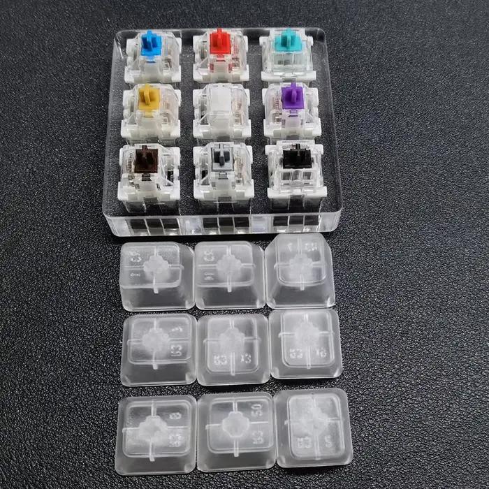 Testeur de commutateurs Outemu pour clavier mécanique gaming – 9 ou 12 touches : bleu