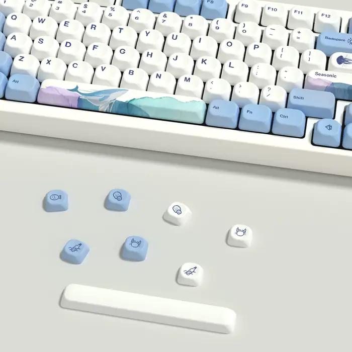 KBDiy-Ensemble de capuchons de touches pour clavier mécanique de jeu