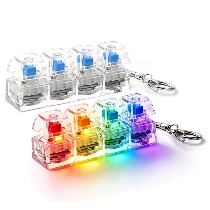 Porte-clés clavier mécanique à 4 touches