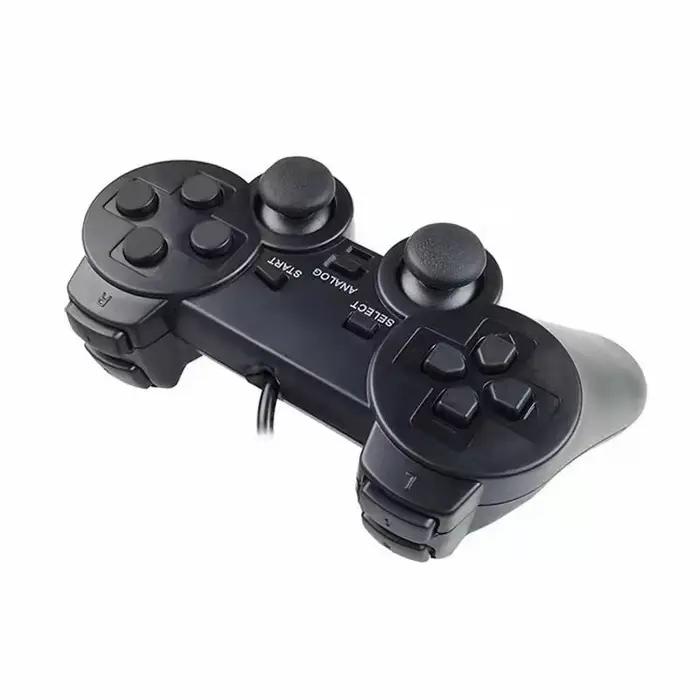 Manette de jeu filaire USB à double Vibration