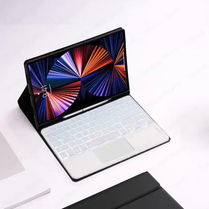 Clavier rétroéclairé avec trackpad pour Samsung Galaxy Tab S10 FE Plus